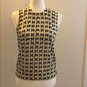 NWT J. Crew sweater shell with bows. Sz M